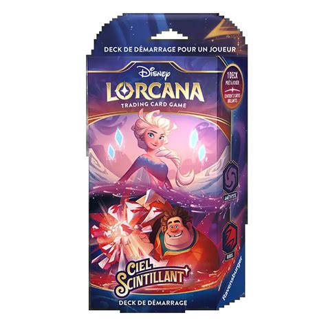 Deck De D Marrage Elsa Et Ralph Cartes Disney Lorcana Ciel Scintillant