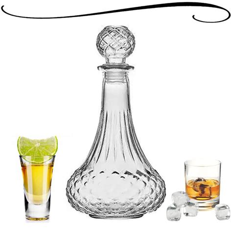 Garrafa Diamond De Licor Whisky Vinho Conhaque Suco Gua De Vidro