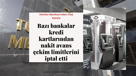 Bazı bankalar kredi kartlarından nakit avans çekim limitlerini iptal etti