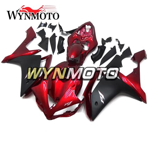 Complete Abs Plastic Injection Dark Red Black Covers New Motorcycle