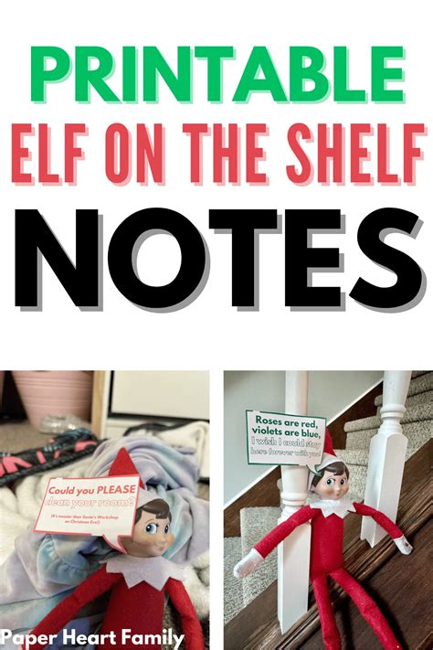 Download Free Printable Elf On The Shelf Notes | The Elf On The Shelf