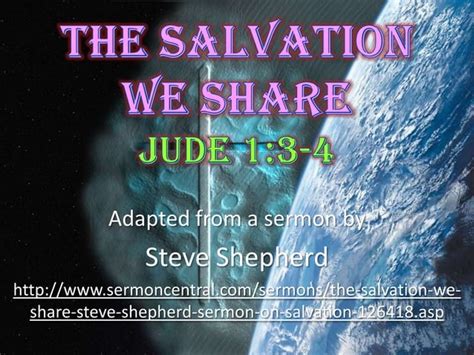 2 The Salvation We Share Jude 3 4 Ppt