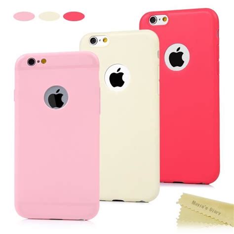 Pcs Coque Iphone S Silicone Souple Anti Choc En Tpu Etui De