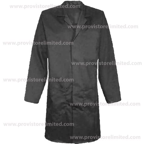 Lab Coat Black Overall Over All Provistore Limited