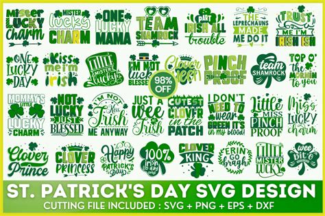 St Patricks Day Svg Bundle Graphic By Designosun · Creative Fabrica