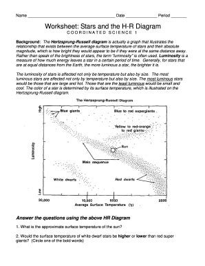 Hr Diagram Worksheet Answers Fill And Sign Printable Template Online