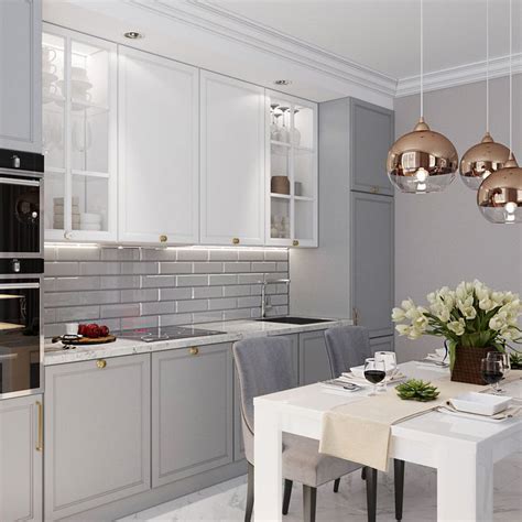 Утверждённая кухня-гостиная для ЖК в Москве . Вышло очень светло ...