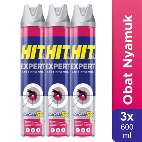 Jual Hit Aerosol Expert Sweet Flower Ml X Obat Nyamuk Bunuh