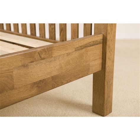 Savoy Rustic Solid Oak Super King Size Bed Made With Oak