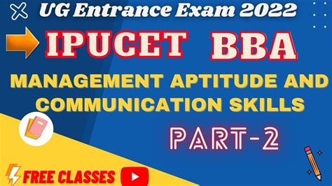 Management Aptitude And Communication Skills Part Ipucet