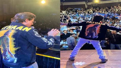 EXCLUSIVE! Shah Rukh Khan wears fan-made Pathaan jacket, gifts watches ...