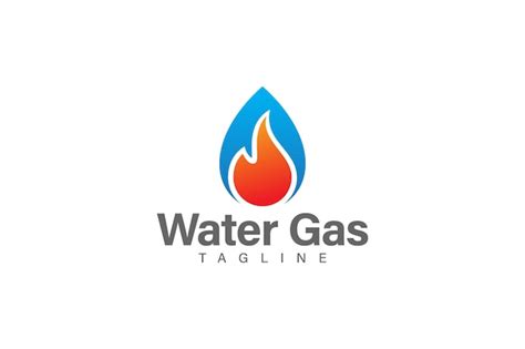 Premium Vector | Water and gas logo design vector