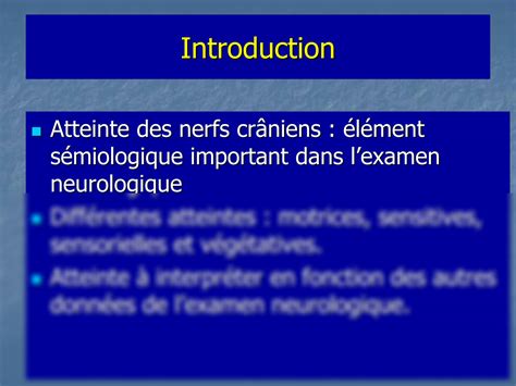 SOLUTION Nerfs Cr Niens Semio Et Anatomie Studypool