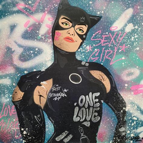 Peinture Catwoman par Kedarone Carré d artistes