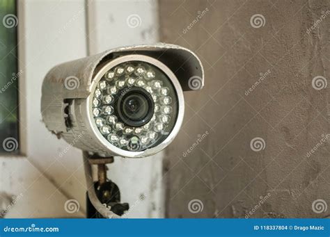 An old security camera stock photo. Image of light, electronic - 118337804