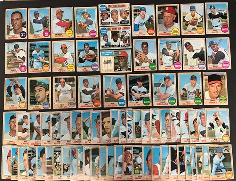 Lot Of 75 1968 Topps Baseball Cards Inc 1967 NL RBI Leaders