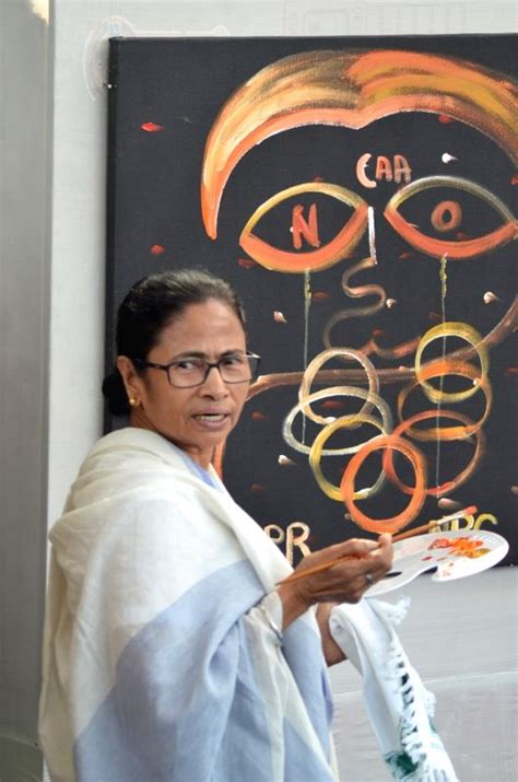 Mamata Banerjee participates in painting programme as part of Anti-CAA ...