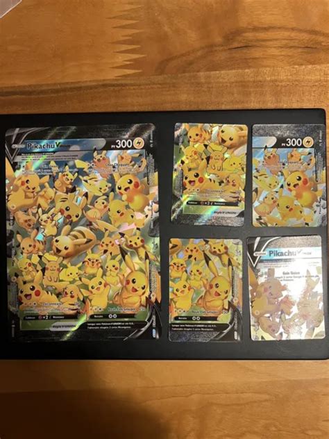 Lot Cartes Pok Mon Pikachu Carte Jumbo Cartes Protections Souples