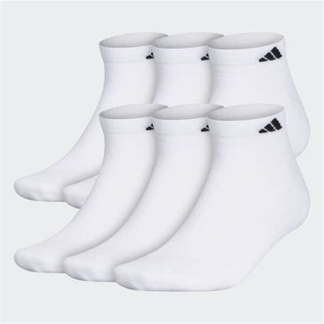 adidas Men's Training Athletic Cushioned Low-Cut Socks 6 Pairs XL ...