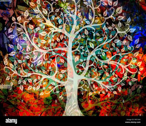 DIGITAL ART: Tree of Knowledge Stock Photo - Alamy