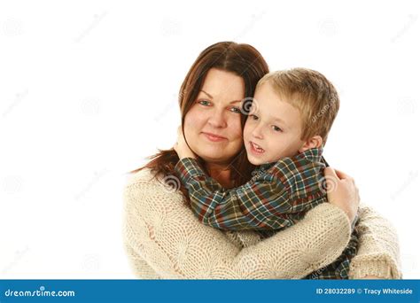 Mother And Son Hugging