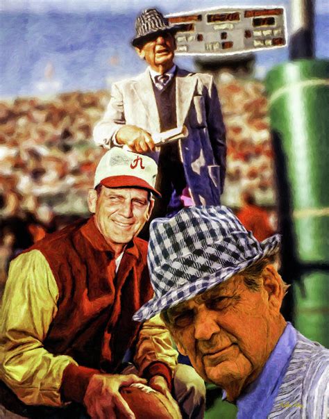 Paul Bear Bryant Alabama Crimson Tide Ncaa College Football Art