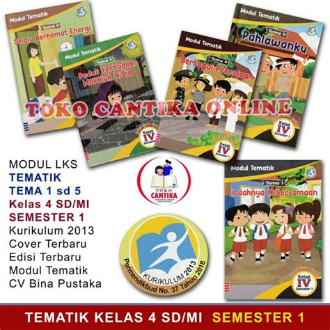 Jual Buku Lks Sepaket Kelas Sd Tema Modul Tematik Semester Di