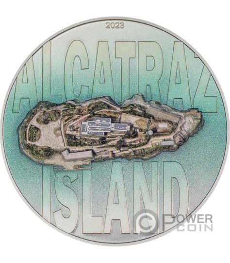 Alcatraz Island Oz Moneta Argento Cook Islands