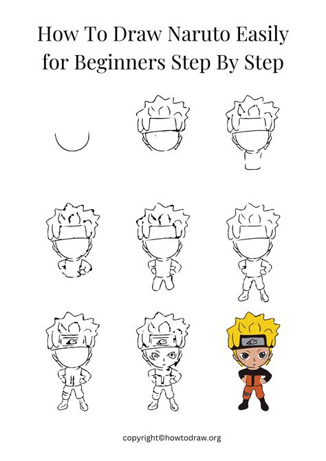 How To Draw Naruto Step By Step – For Kids & Beginners