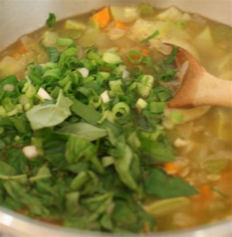 Green Squash Soup with Basil