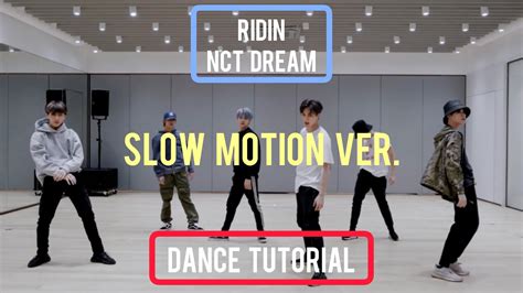 Mirrored Nct Dream Ridin Dance Tutorial Youtube