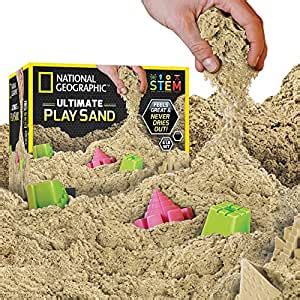 National Geographic Play Sand With Castle Molds Kinetic Sensory