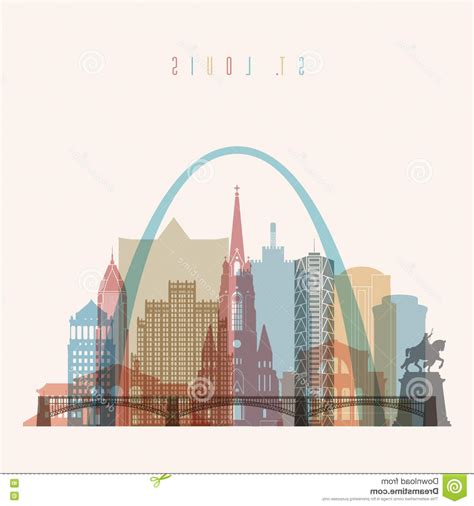 St Louis Skyline Vector At Getdrawings Free Download