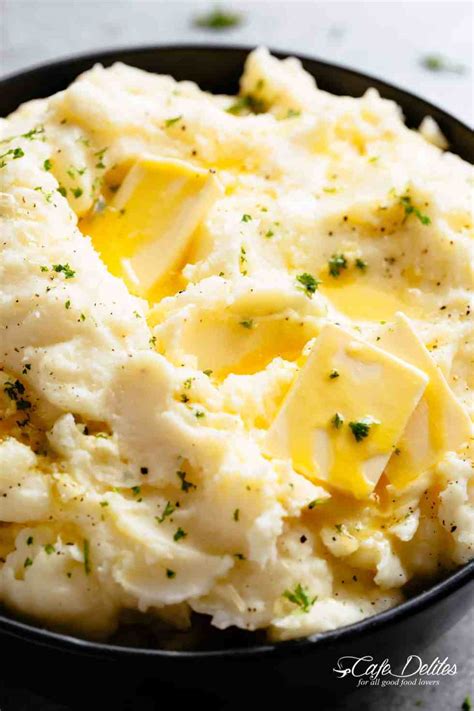 Easy Creamy Mashed Potatoes Recipe Cafe Delites