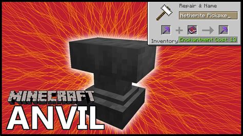 How To Use An Anvil In Minecraft Youtube