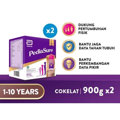 Jual Pediasure Cokelat 900g 1 10 Thn Susu Formula Pertumbuhan 2 Pack