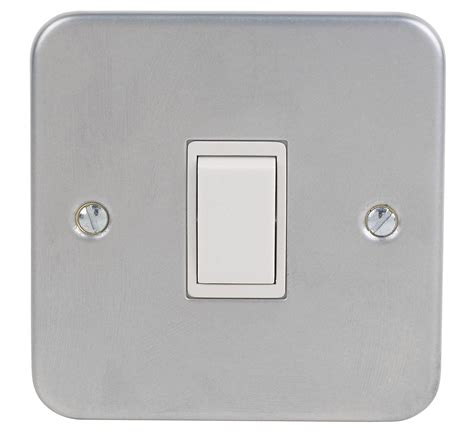 10a 2 Way Grey Single Switch Departments Diy At Bandq