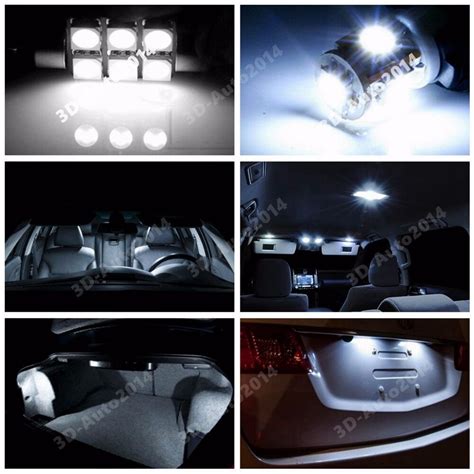 13pcs LED Xenon White Light Interior Package Kit For Infiniti Q50 Q60