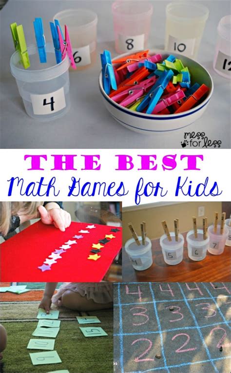 The Best Math Games for Kids - Mess for Less