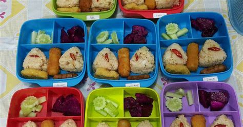 Resep Bekal Anak Bento Nasgor Kroket Mash Potato Yummy 😍😘👍 Oleh Bunda