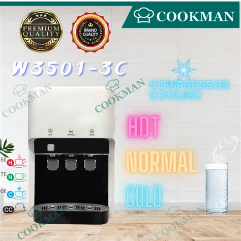 Water Dispenser Hot Normal Cold Table Top W3501 3c 4 Stages