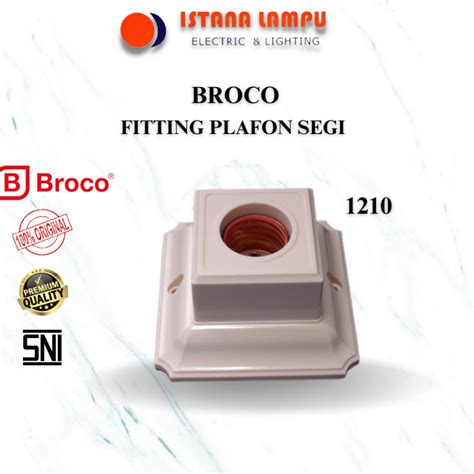 Jual Broco Fitting Plafon Segi Cream Shopee Indonesia