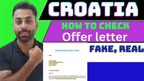 How To Check Croatia Work Permit Offer Letter Croatia Work Permit Check