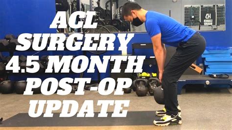 Acl Surgery Month Post Op Update Getting Stronger Youtube