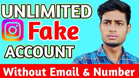 How To Create Unlimited Instagram Fake Account Fake Instagram Account