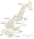 Monaco Map - Districts and Satellite Image - GIS Geography