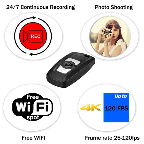 Wireless Wi Fi 4k Uhd Covert Hidden Spy Camera Video Recorder In Car K