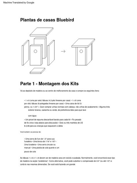 Bluebird House Plans | PDF