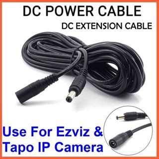 Tapo Ezviz Dc Extension Cable M M Female To Male Plug For V V V