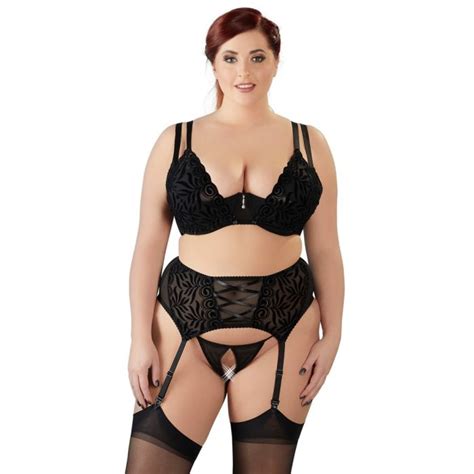 Kanten Jarretel Set Met Sexy Open Beha Sextoyland